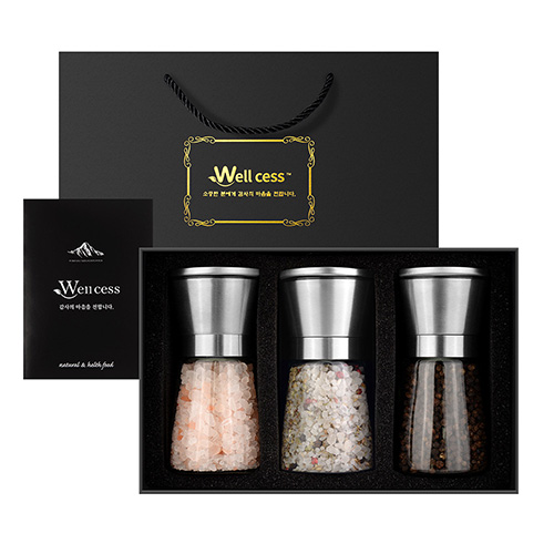 쉐프의소금 웰세스 그라인더 선물세트 WG-203SH