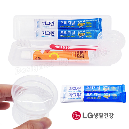 M케이스_컵+326미세모+페리오+가그린2p/칫솔치약세트/여행용세트 4종