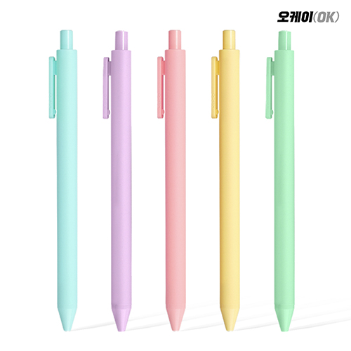 오케이 리제트 파스텔 볼펜 0.5mm 1P