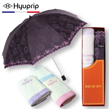협립 블랙라벨양산 스티치 + 협립 눈꽃타월 150g 1P 세트